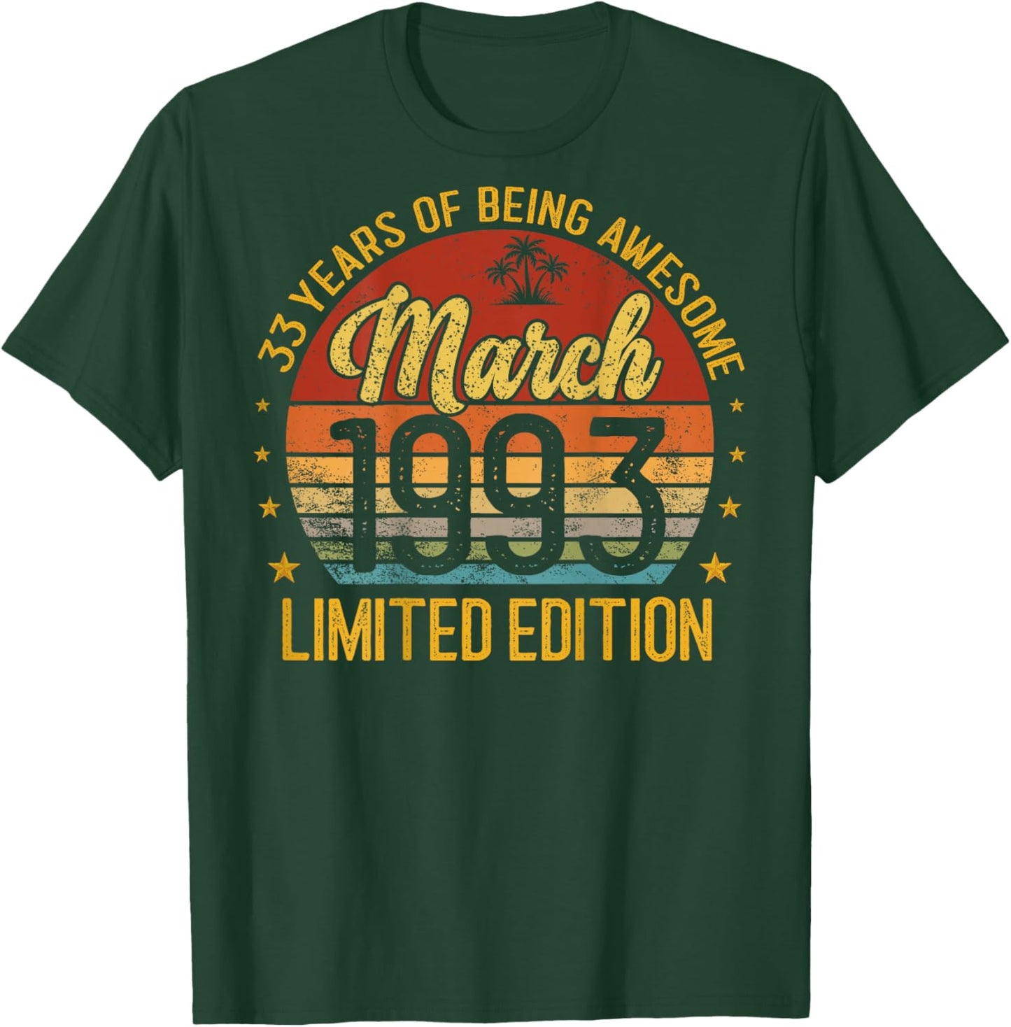 À l'arrière - Rétro - Vintage - Mars 1993-33 Ans T-Shirt - T-Shirt | Forest
