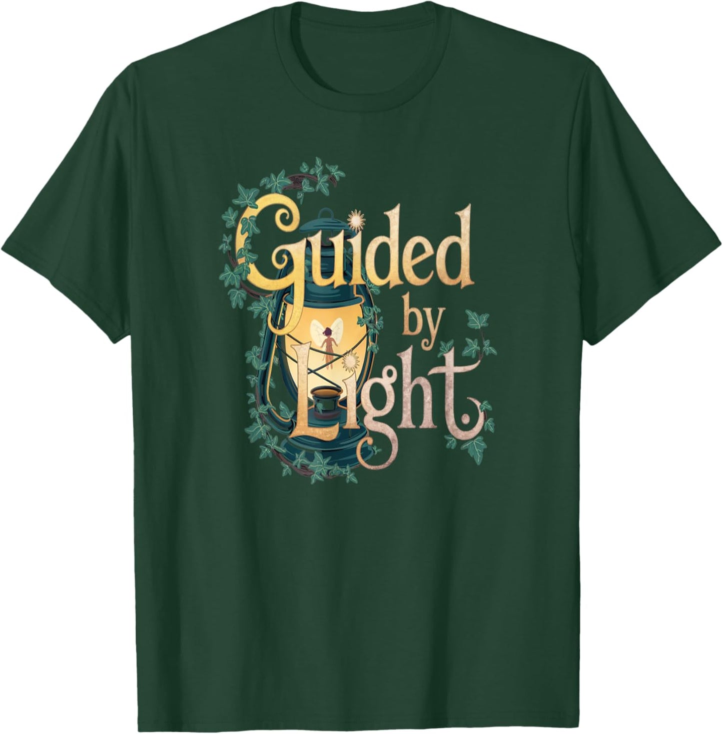 Guided By Light Lantern Fairy Nature T-Shirt - T-Shirt | Forest