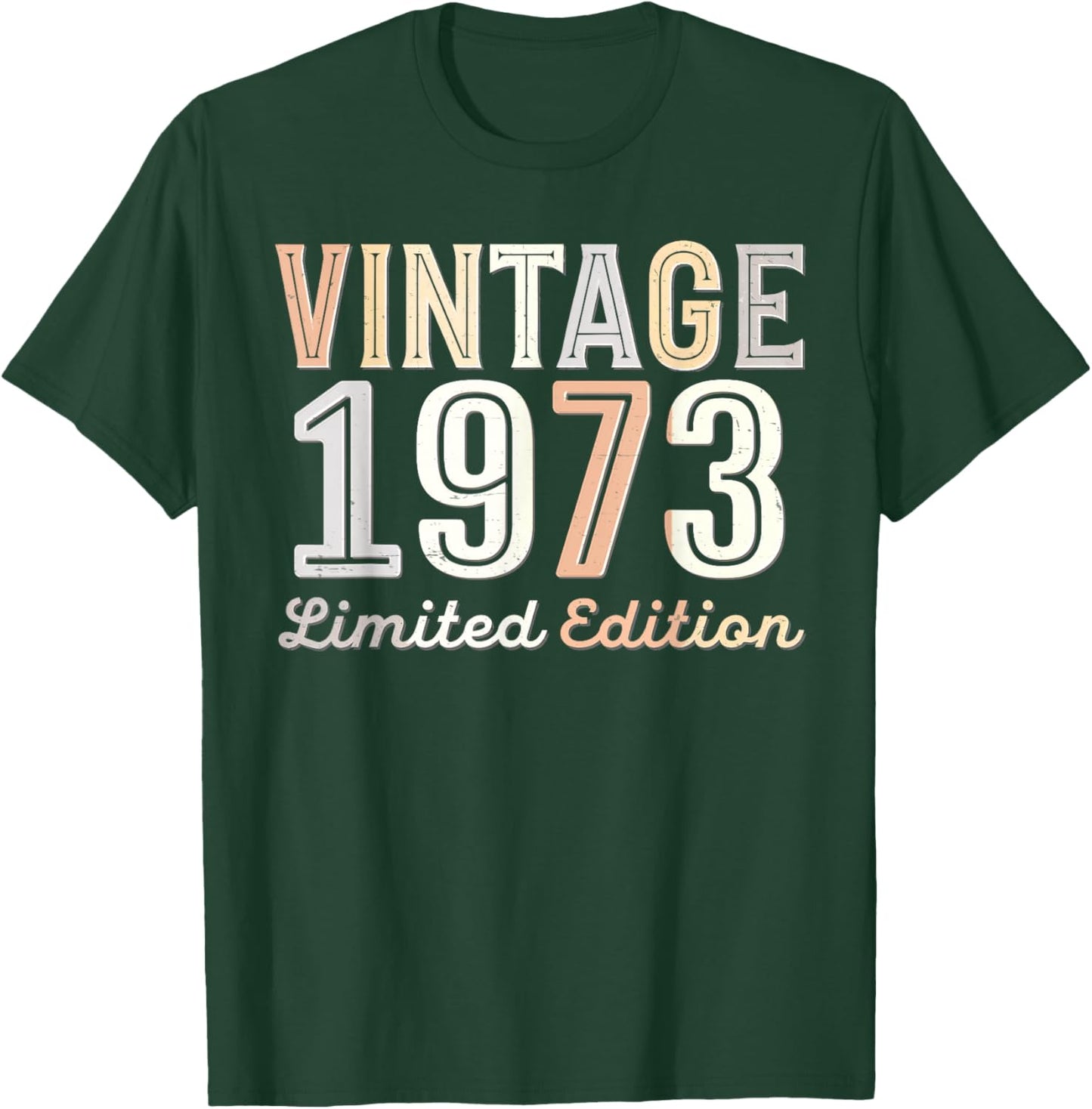 Vintage 1973 Limited Edition 52th Birthday 52 Years Old Bday T-Shirt - T-Shirt | Forest