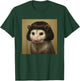 Opossum with Bob Haircut Funny Woodland Critter Art T-Shirt - T-Shirt | Forest