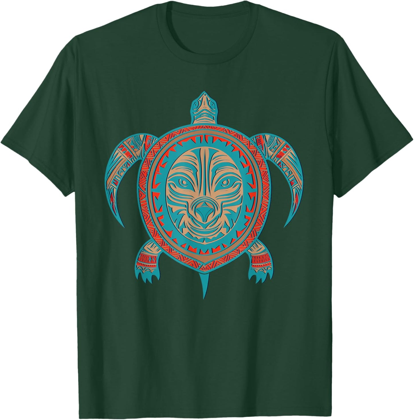 Native American Haida Turtle Indian Pride Tlingit Men Women T-Shirt - T-Shirt | Forest