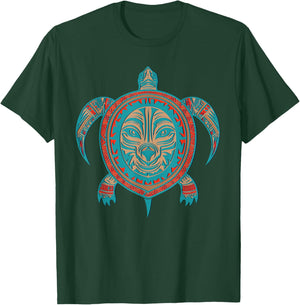Native American Haida Turtle Indian Pride Tlingit Men Women T-Shirt - T-Shirt | Forest