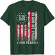 in God We Trust 250 Years Patriotic Freedom USA Flag Vintage T-Shirt - T-Shirt | Forest