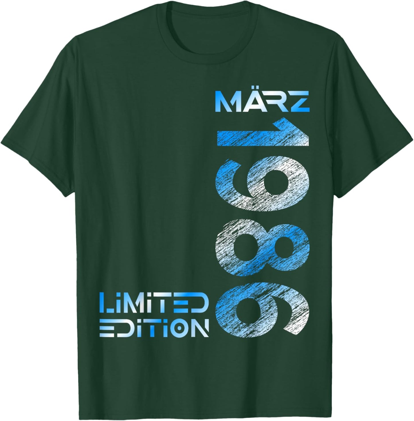 March 1986 Man Woman 40th Birthday Limited Edition T-Shirt - T-Shirt | Forest