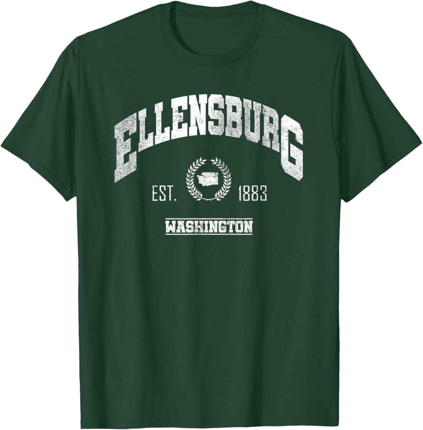 Ellensburg WA | Washington | Vintage Throwback T-Shirt - T-Shirt | Forest