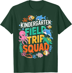 Sea Life Aquarium Underwater Field Trip Squad Kindergarten T-Shirt - T-Shirt | Forest