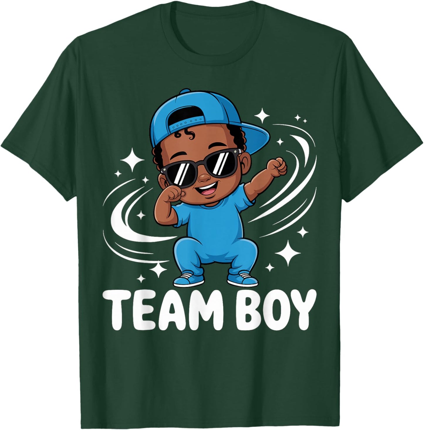 Team Boy Baby Announcement Gender Reveal Family Party T-Shirt - T-Shirt | Forest