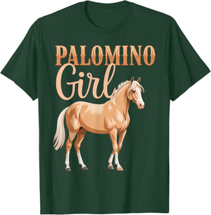 Palomino Girl Lover Blonde Horse Lovers Women Girl T-Shirt - T-Shirt | Forest