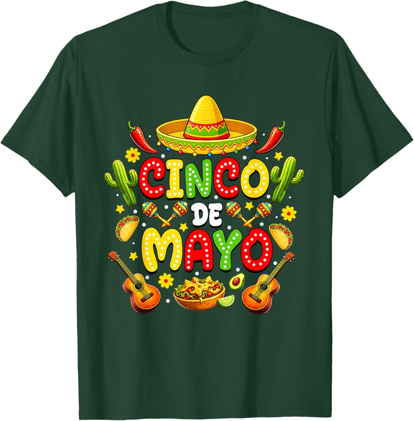 Mexican Fiesta 5 De Mayo T-Shirt - T-Shirt | Forest