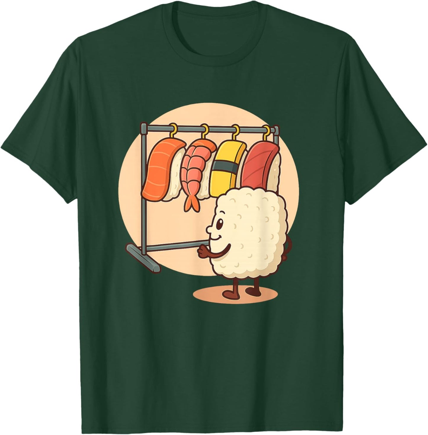 Sushi Wardrobe - Japan Lover Japanese Cuisine Chef T-Shirt - T-Shirt | Forest