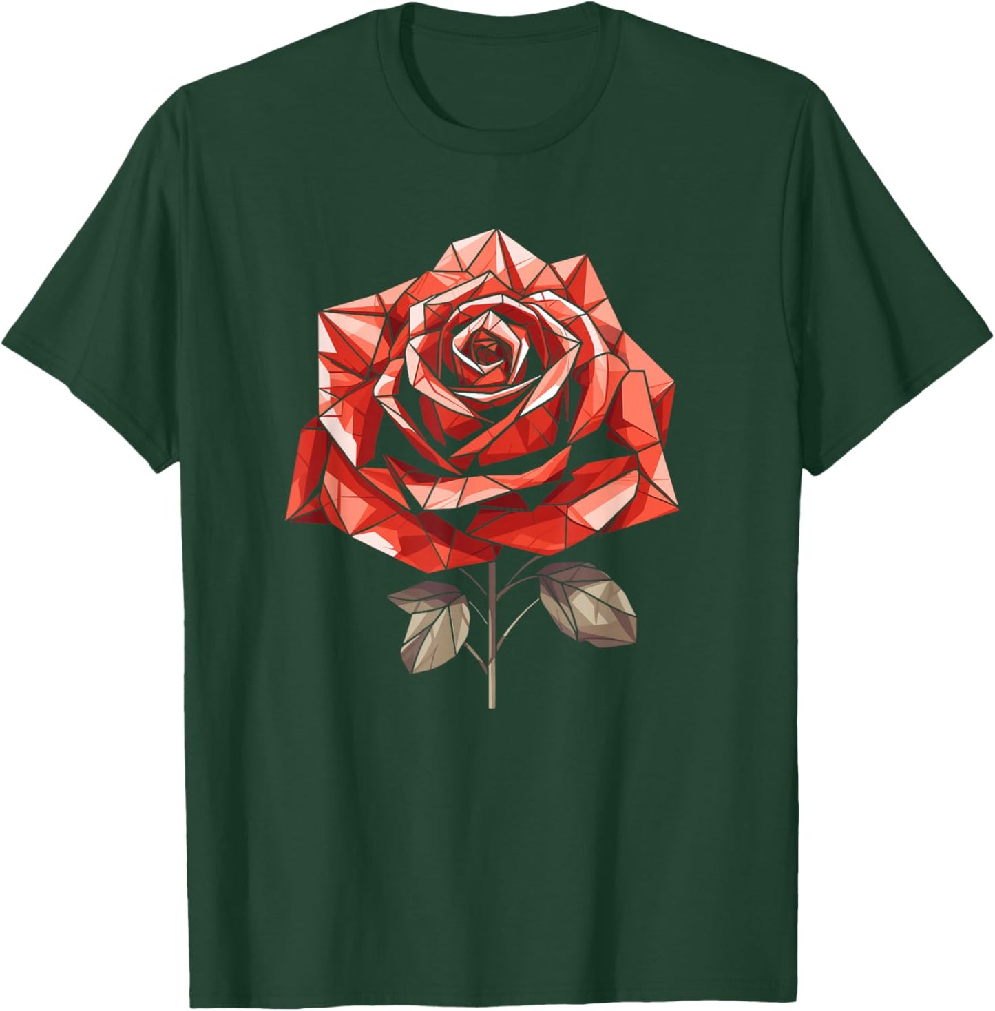 Red Rose Flower Gothic Floral - Goth T-Shirt - T-Shirt | Forest