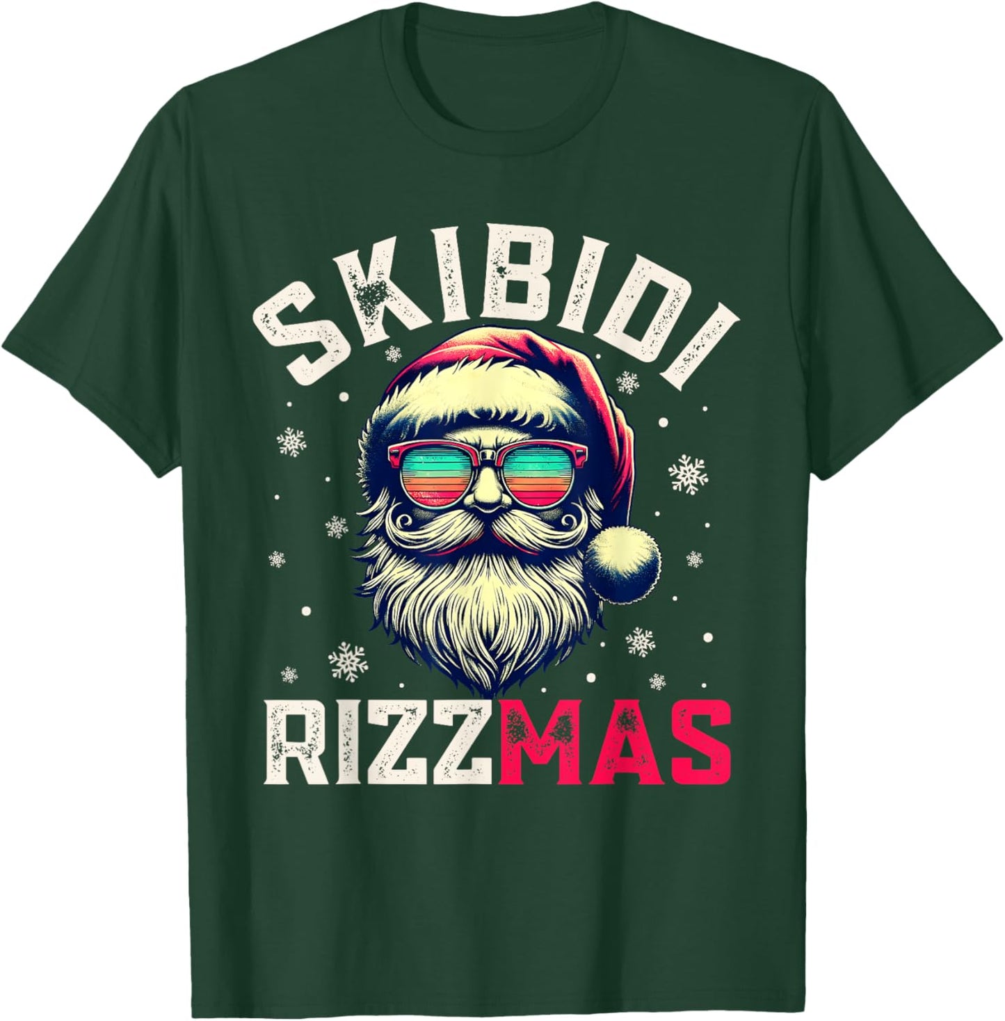Skibidi Rizzmas Christmas Rizz Santa Claus Rizz the Season T-Shirt - T-Shirt | Forest