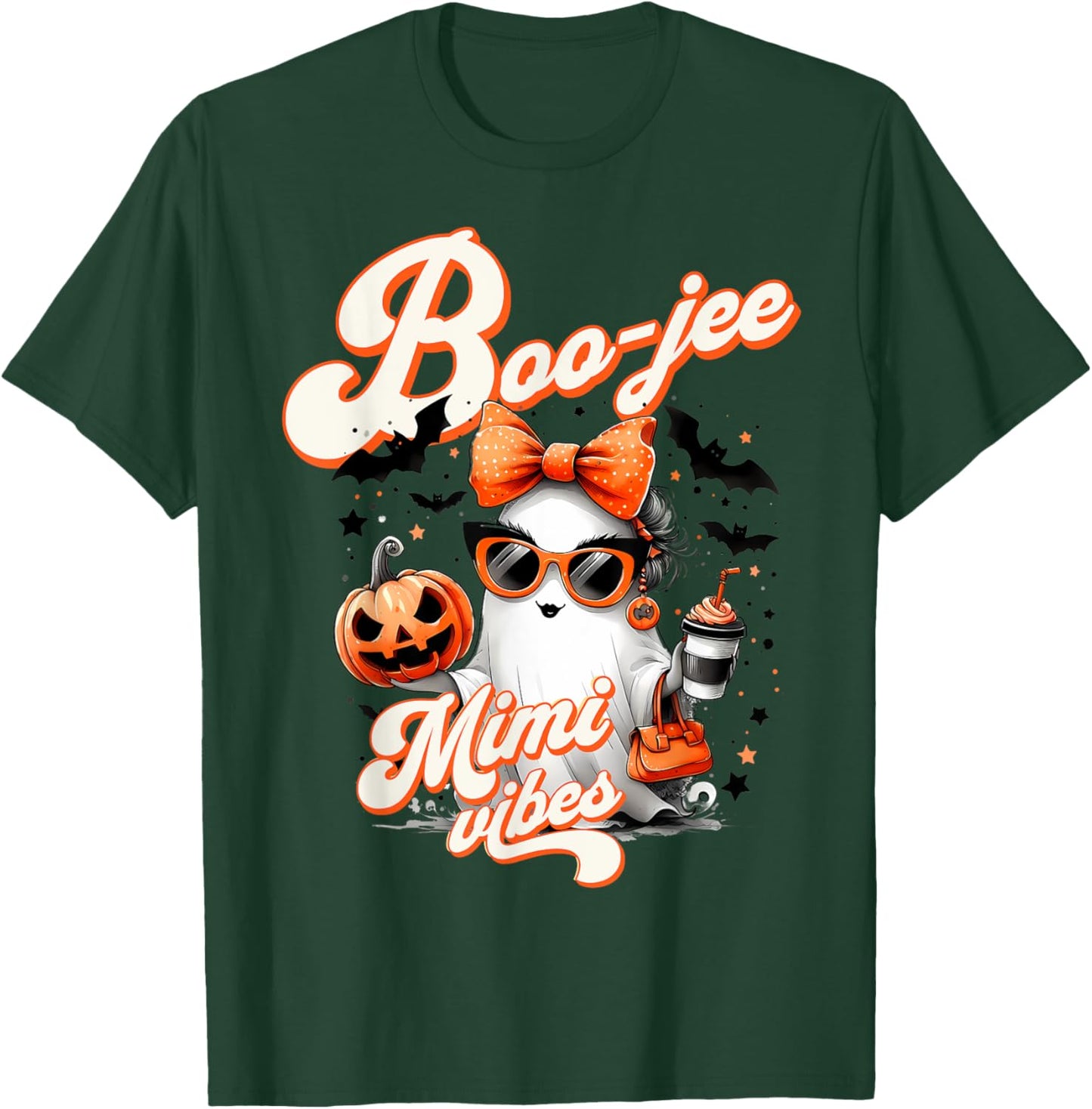 Cute Halloween Costume Boo jee Mimi Halloween Adult Women T-Shirt - T-Shirt | Forest