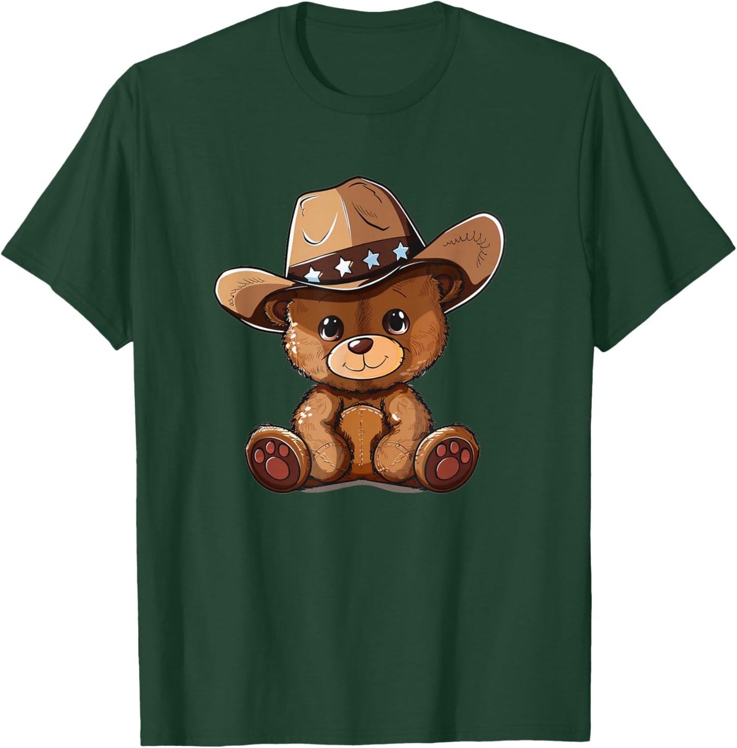 Pretty Cowboy Hat Costume for Teddy Bears T-Shirt - T-Shirt | Forest