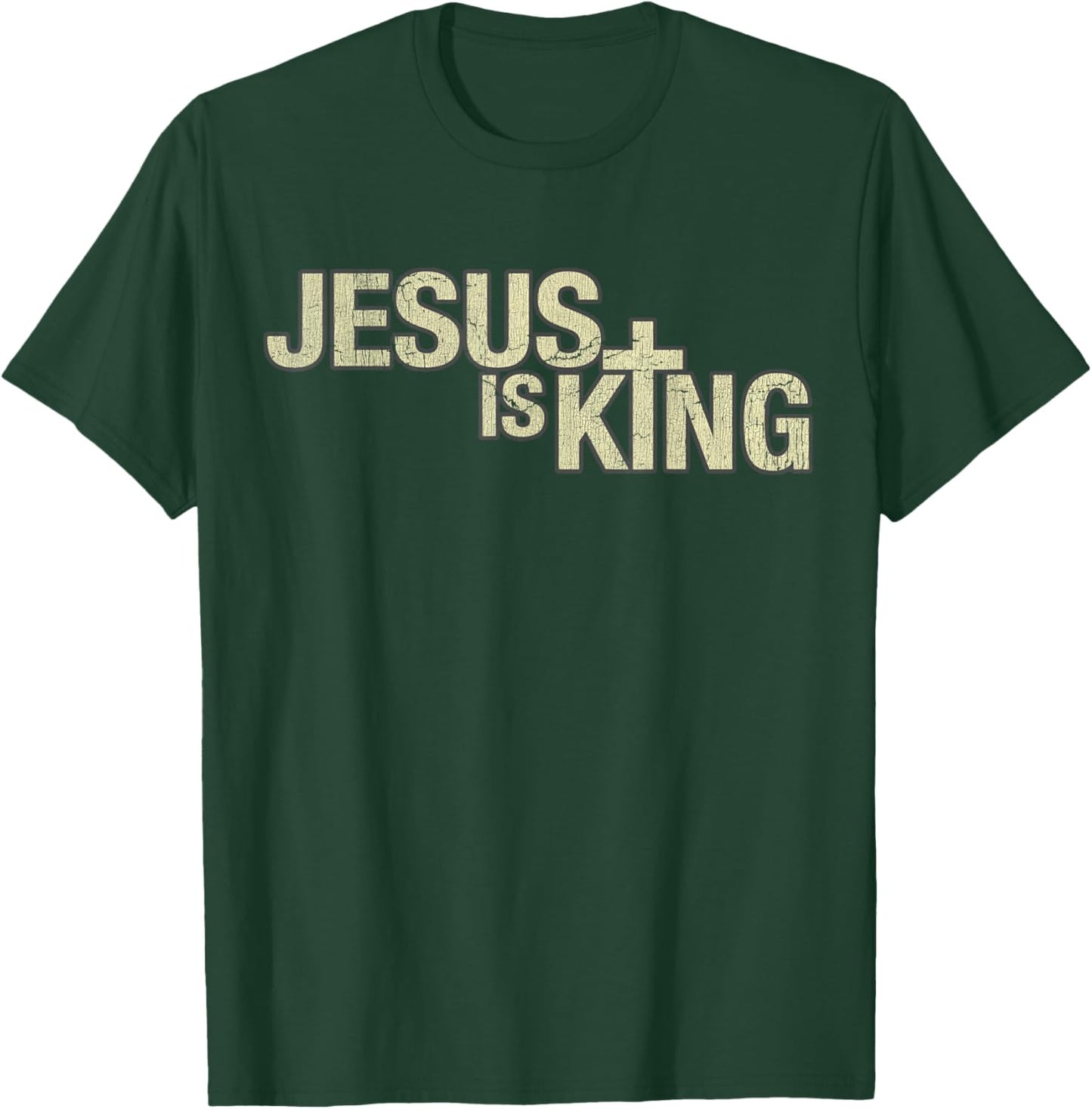 Vintage Jesus Is King T-Shirt - T-Shirt | Forest