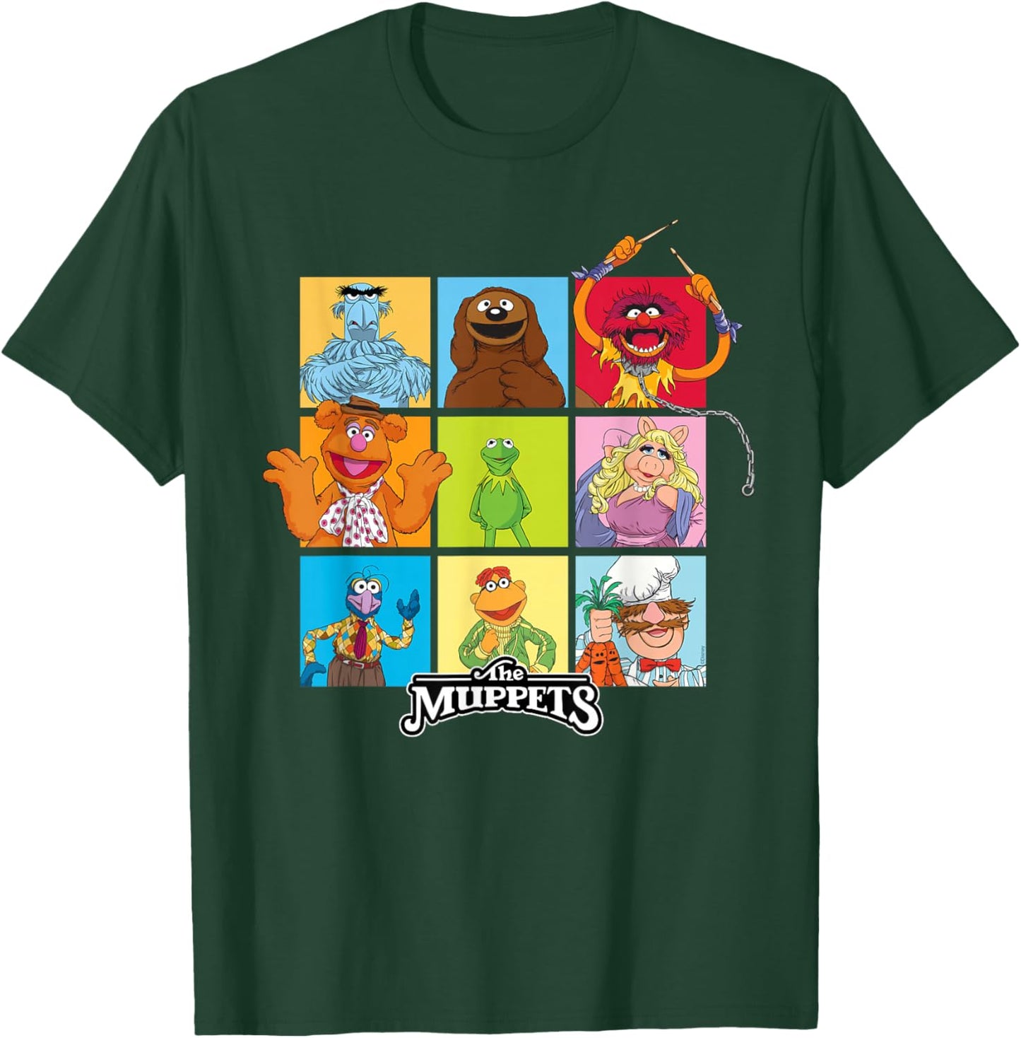 Disney The Muppets Stars of the Muppet Show Character Grid T-Shirt - T-Shirt | Forest