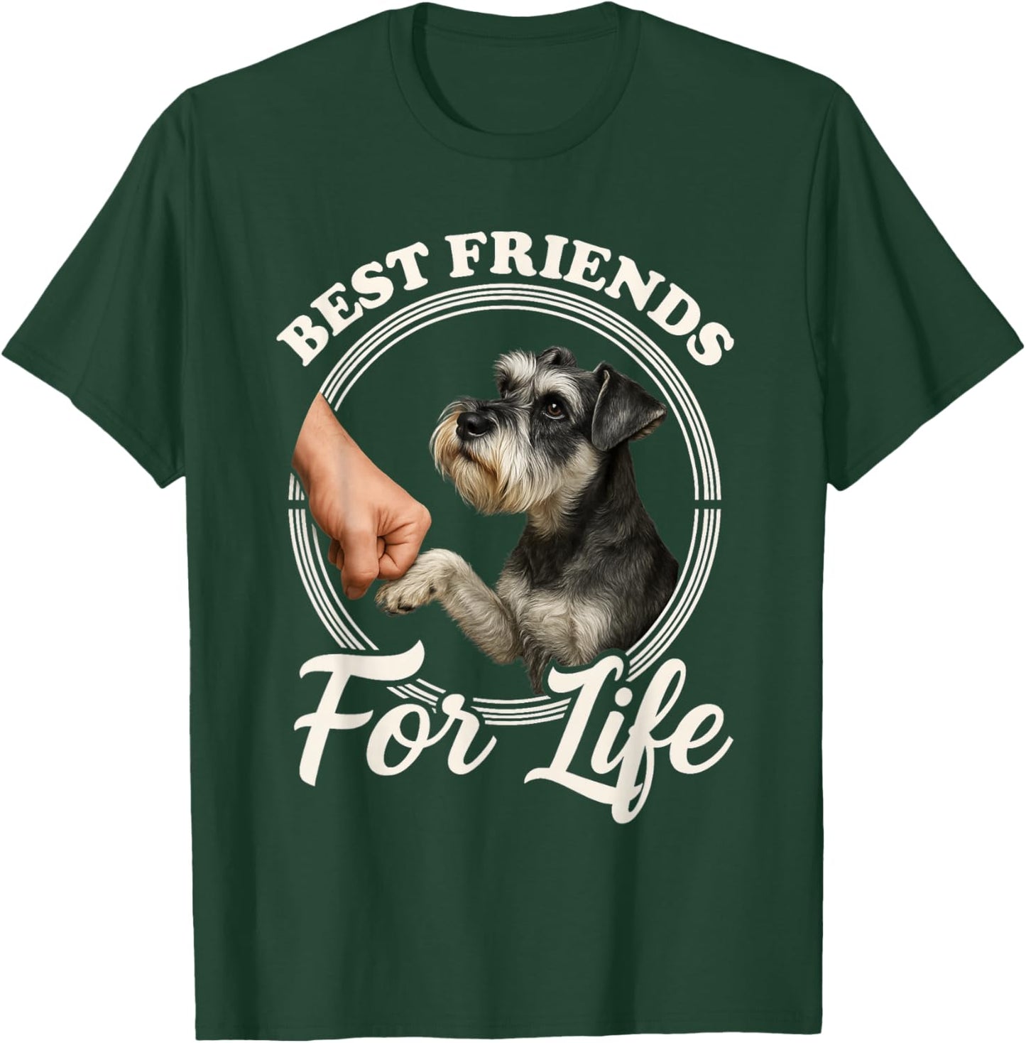 Schnauzer Lover Best Friends Mini Schnauzer T-Shirt - T-Shirt | Forest