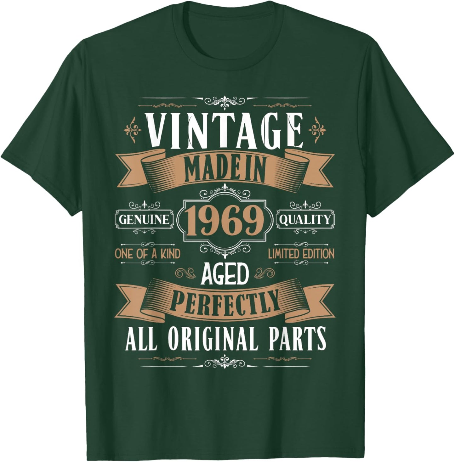 Vintage 56th birthday men Born 1969 56 years old Bday T-Shirt - T-Shirt | Forest