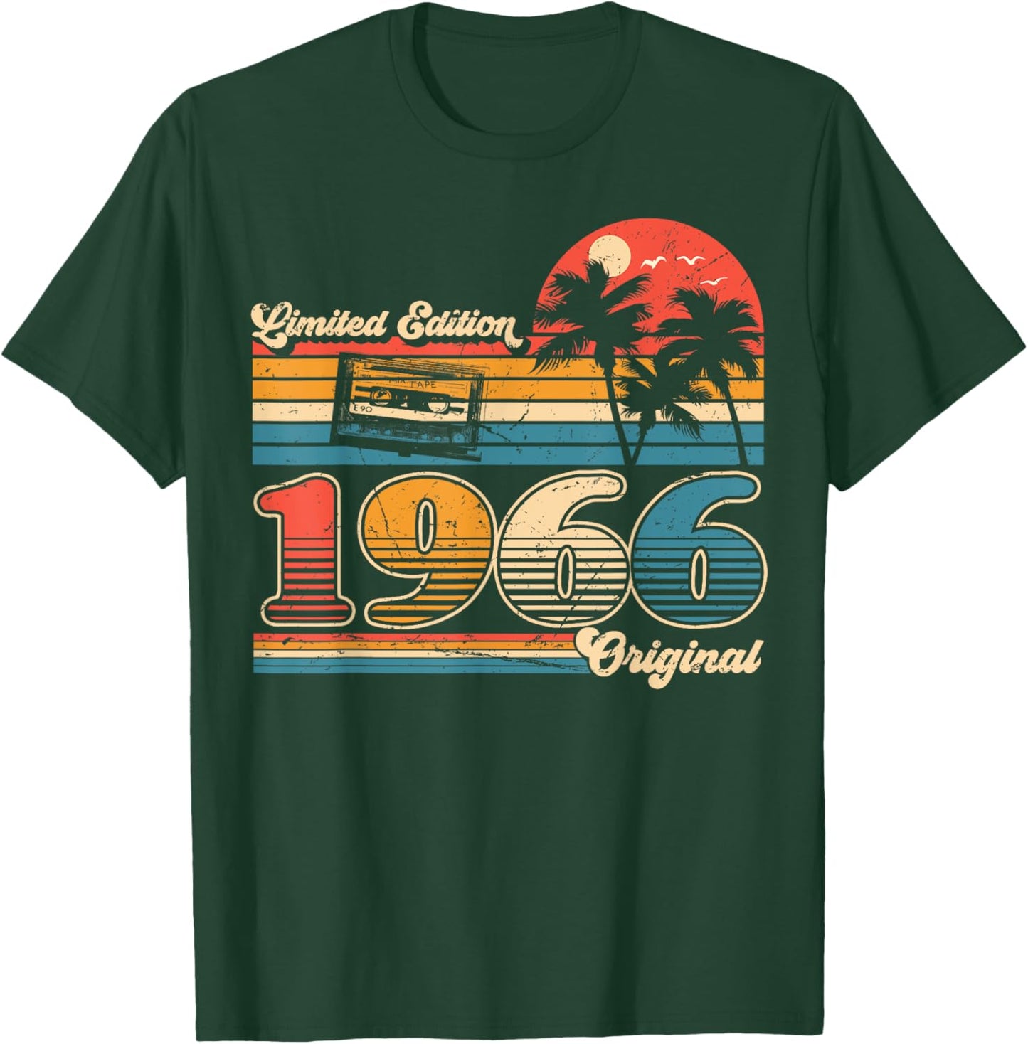 59th Birthday Retro Vintage 1966 Men Women T-Shirt - T-Shirt | Forest
