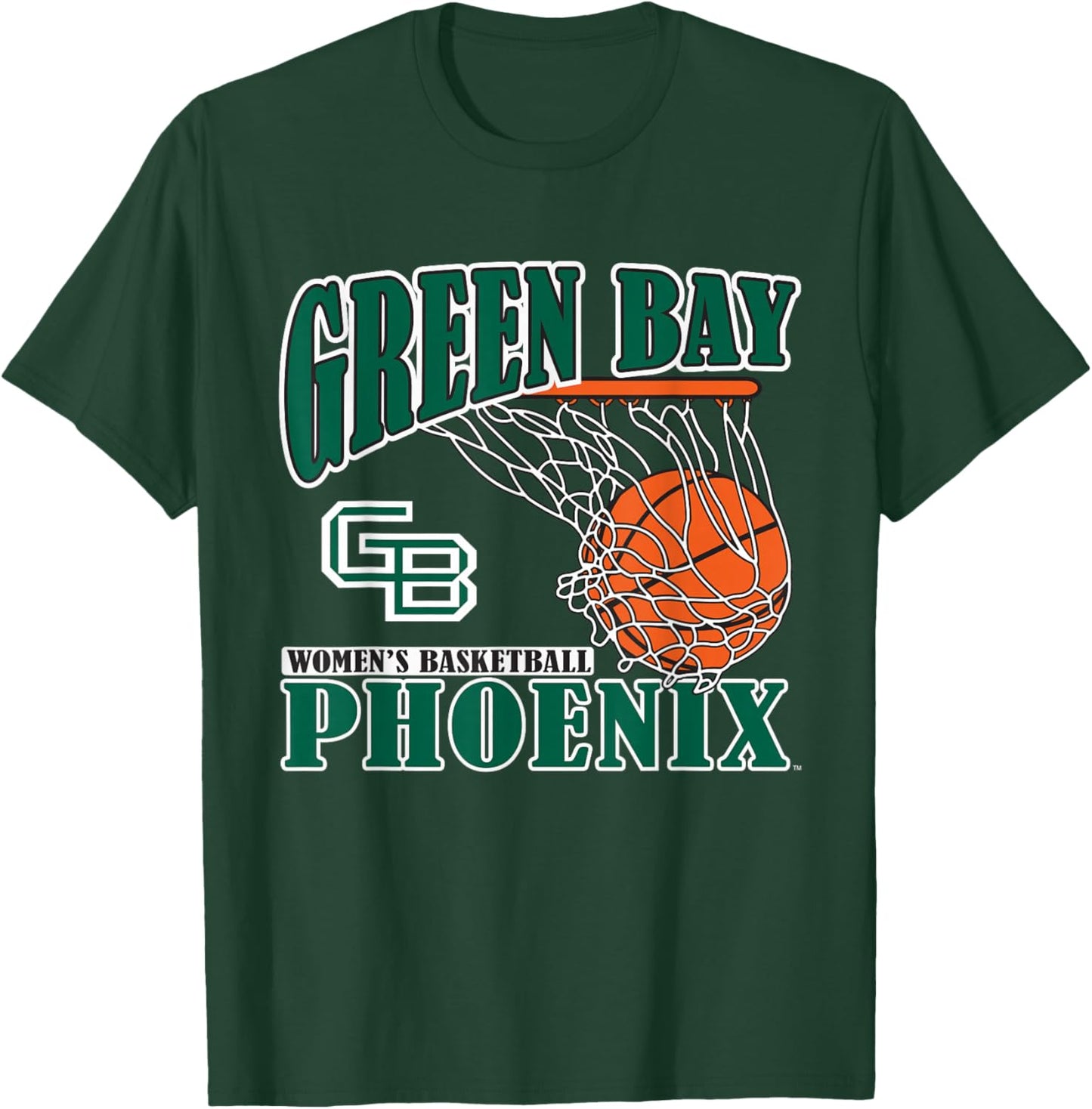 Wisconsin Green Bay Phoenix Women's Basketball Vintage Lift T-Shirt - T-Shirt | Forest