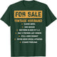 (ON Back) for Sale Vintage Husband Classic Model Fathers Day T-Shirt - T-Shirt | Forest