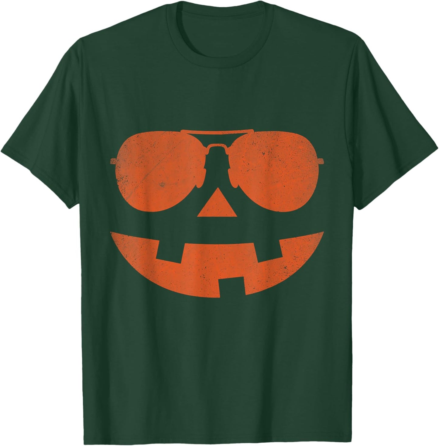 Jack O Lantern Sunglasses Pumpkin Face Halloween Costume T-Shirt - T-Shirt | Forest