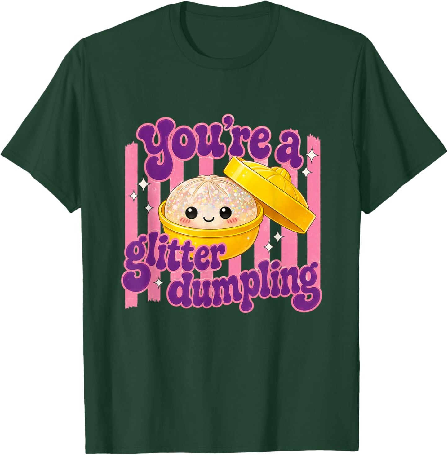 Funny You're A Dumpling Cute Dumpling Kids Girls T-Shirt - T-Shirt | Forest