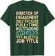 Wizard Job Title Quote - Funny Director of Engagement T-Shirt - T-Shirt | Forest