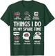 Things I Do in My Spare Time Fire Trucks Firefighter Lovers T-Shirt - T-Shirt | Forest