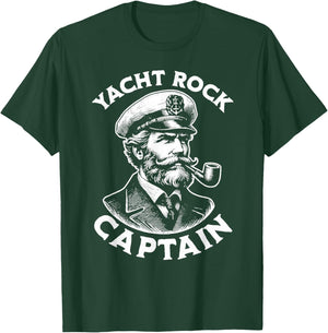Yacht Rock Captain T-Shirt - T-Shirt | Forest