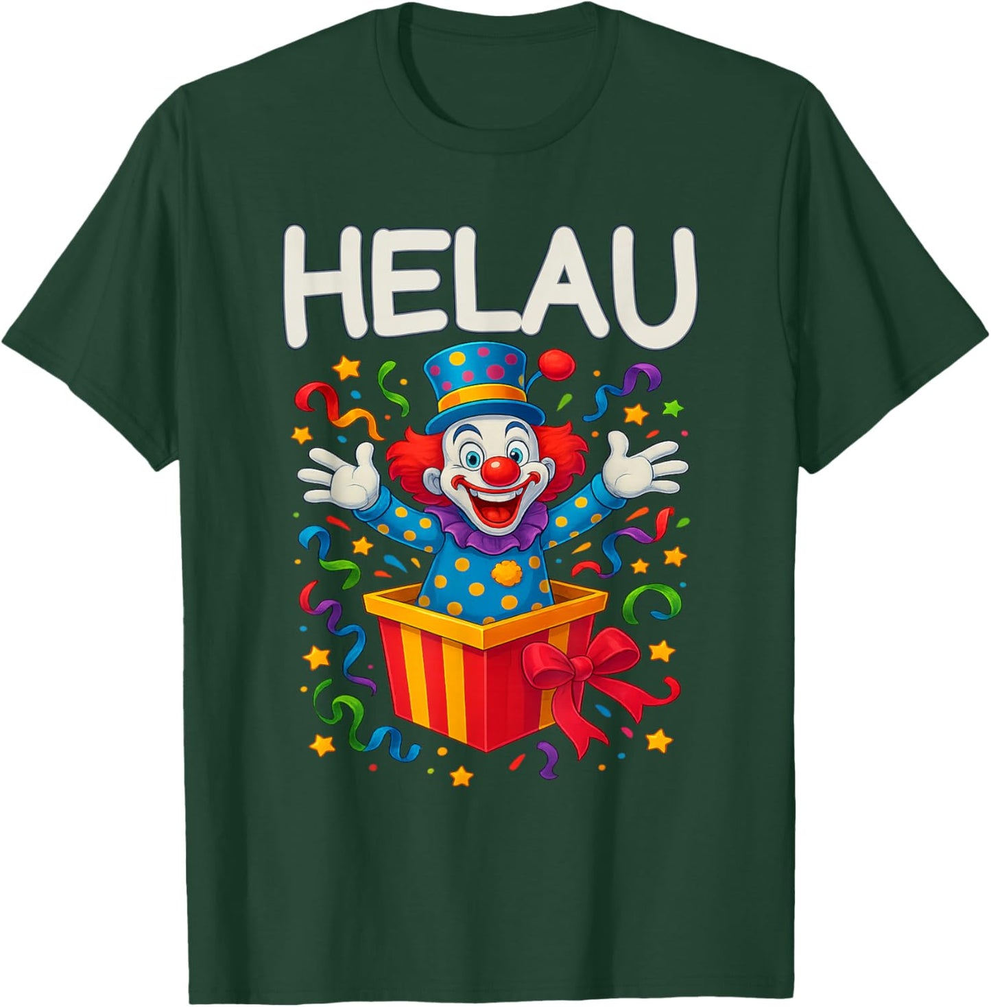 Helau Clown Fancy Dress Costume Carnival T-Shirt - T-Shirt | Forest