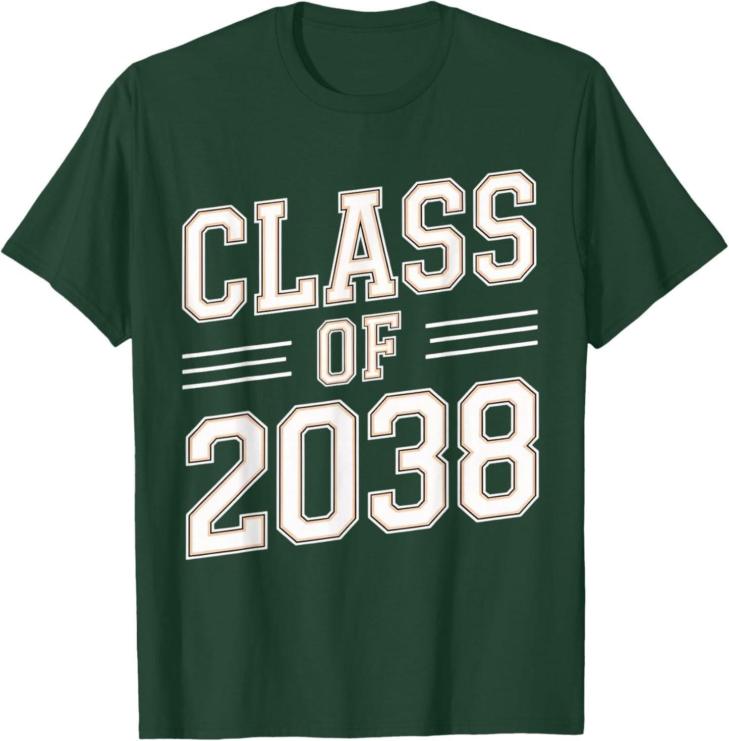 Class of 2038 First Day of School Grow with Me Future Senior T-Shirt - T-Shirt | Forest