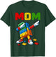 Family Mom Master Builder Building Bricks Blocks Mothers Day T-Shirt - T-Shirt | Forest