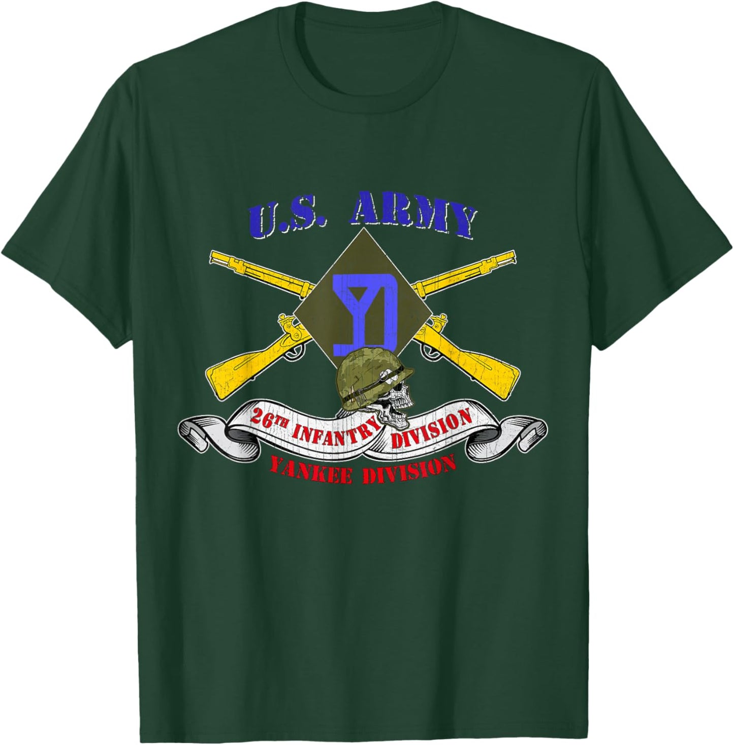26th Infantry Division 26th ID Veteran Yankee Division Gifts T-Shirt - T-Shirt | Forest