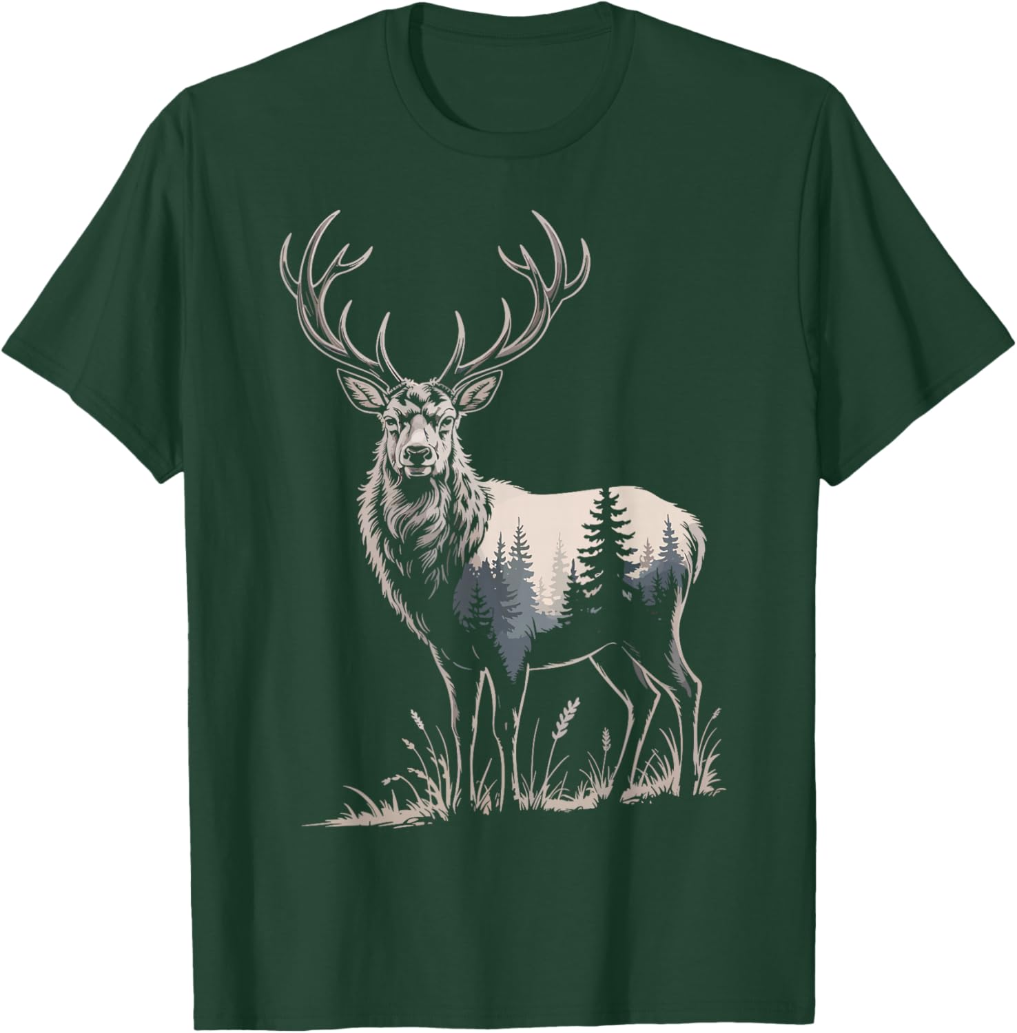 Deer Forest Wildlife Animal T-Shirt - T-Shirt | Forest
