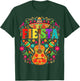 Mexican Lets Fiesta Guitar Cinco De Mayo T-Shirt - T-Shirt | Forest