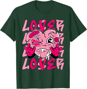 Pink Loser Lover Pink Drip Heart Matching Women T-Shirt - T-Shirt | Forest