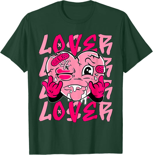 Pink Loser Lover Pink Drip Heart Matching Women T-Shirt - T-Shirt | Forest