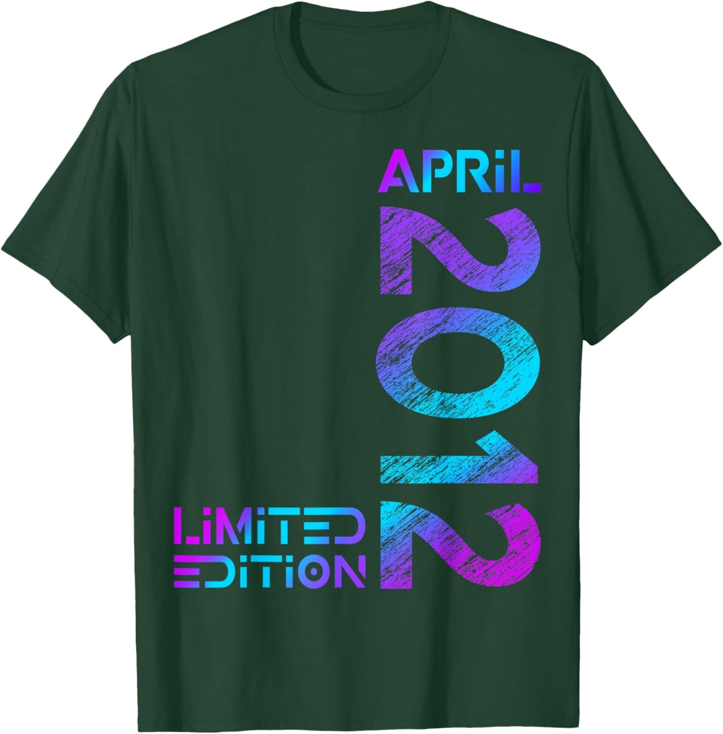 Limited Edition April 2012 14th Birthday T-Shirt - T-Shirt | Forest