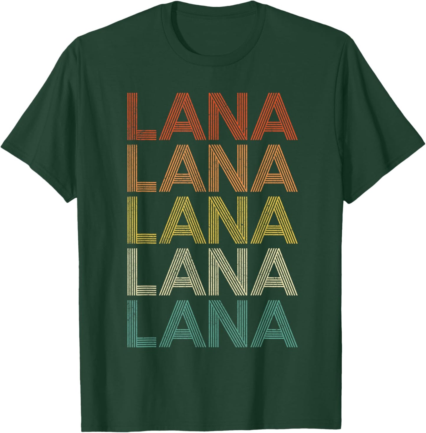Lana Vintage Retro T-Shirt - T-Shirt | Forest