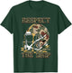 Camo Football Respect The Drip Ice Cream Melting Cool Boys T-Shirt - T-Shirt | Forest