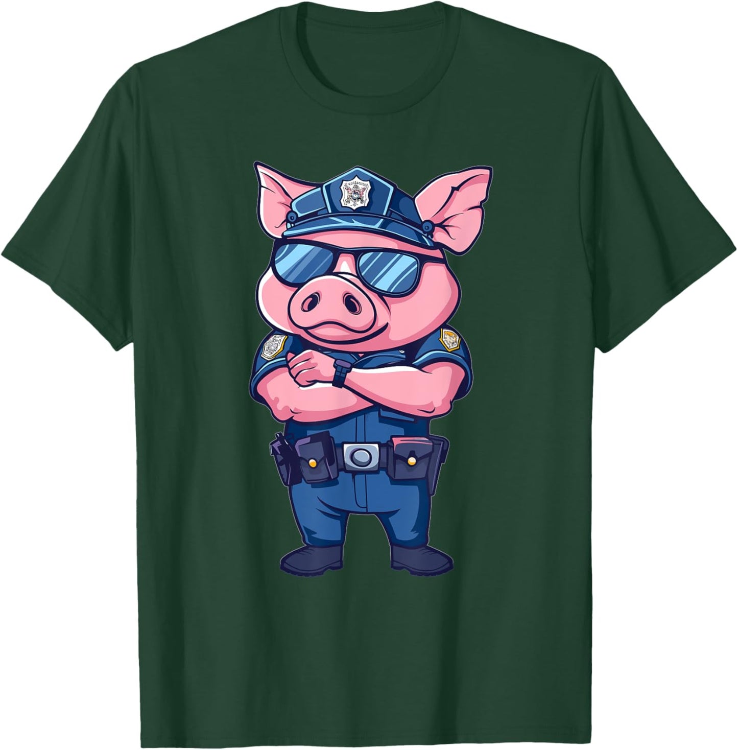 Kids Police Pig T-Shirt - T-Shirt | Forest