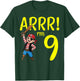 9th Birthday Pirate Arrr Im 9 Funny Bday Boys Kids Youth T-Shirt - T-Shirt | Forest