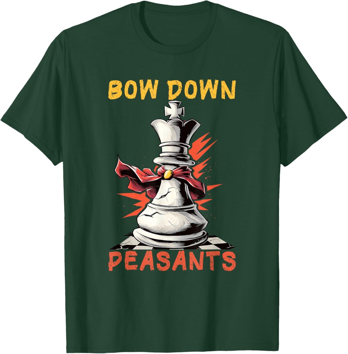 Awesome Cartoon Chess King Costume for Boys and Girls T-Shirt - T-Shirt | Forest