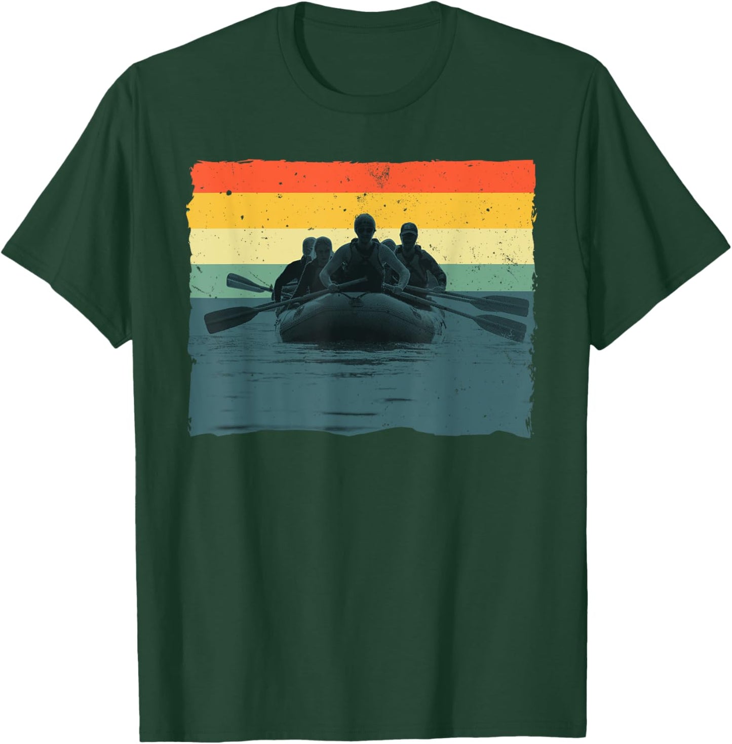 Cool Rafting Art Women White Water Rafting Lover T-Shirt - T-Shirt | Forest