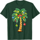 Christmas Palm Tree Hawaiian Xmas T-Shirt - T-Shirt | Forest