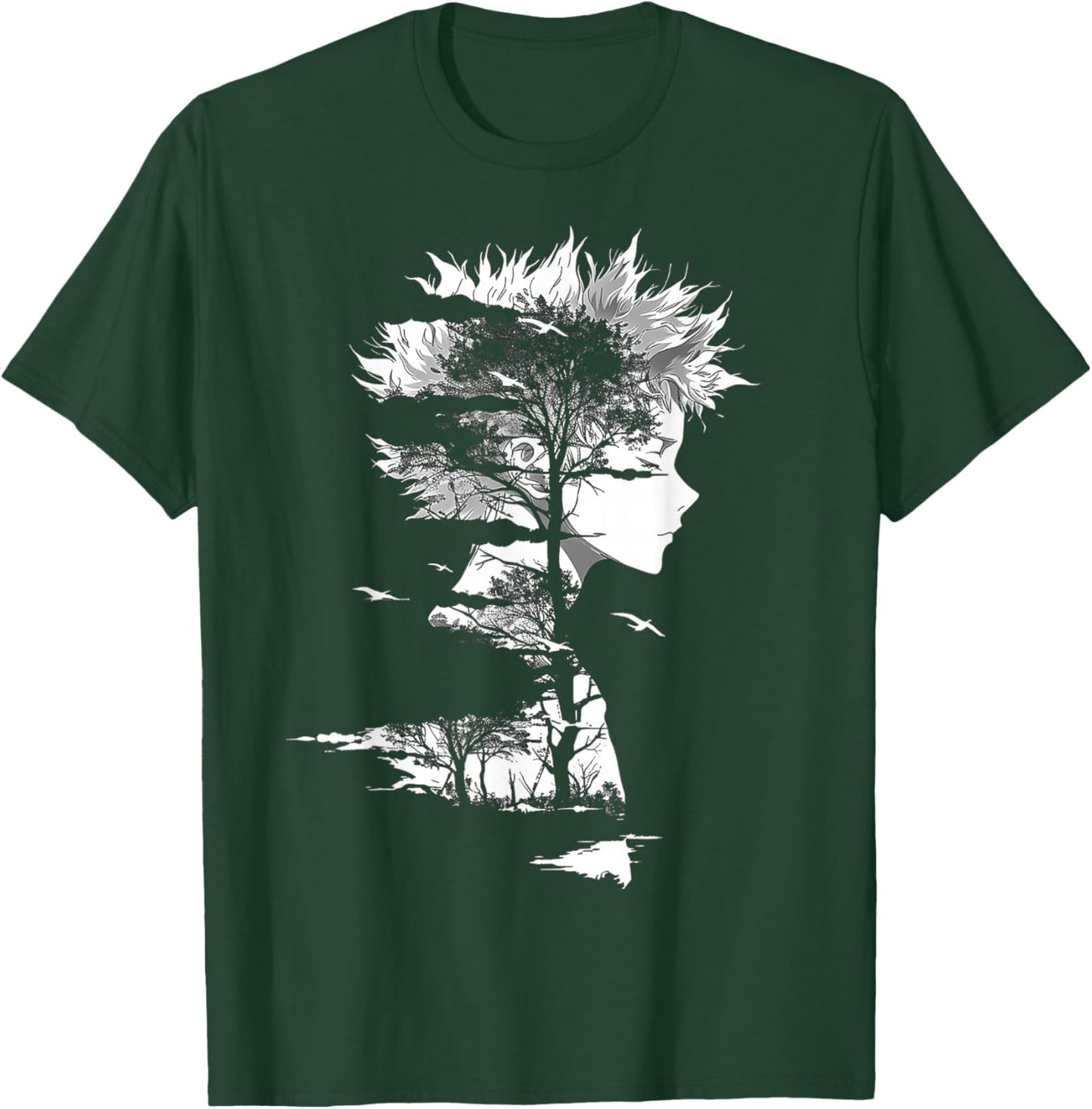 Anime Manga Motif Illustration Anime T-Shirt - T-Shirt | Forest