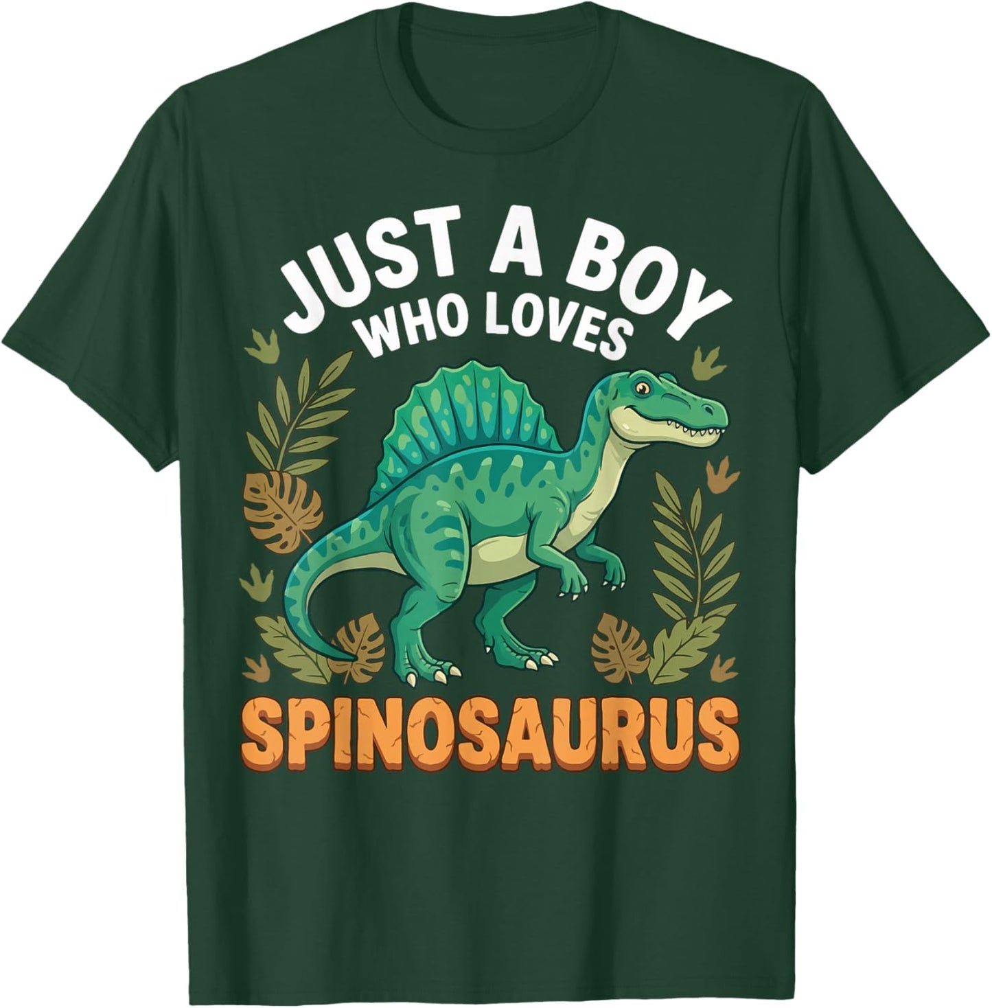 Just A Boy Who Loves Spinosaurus T-Shirt - T-Shirt | Forest