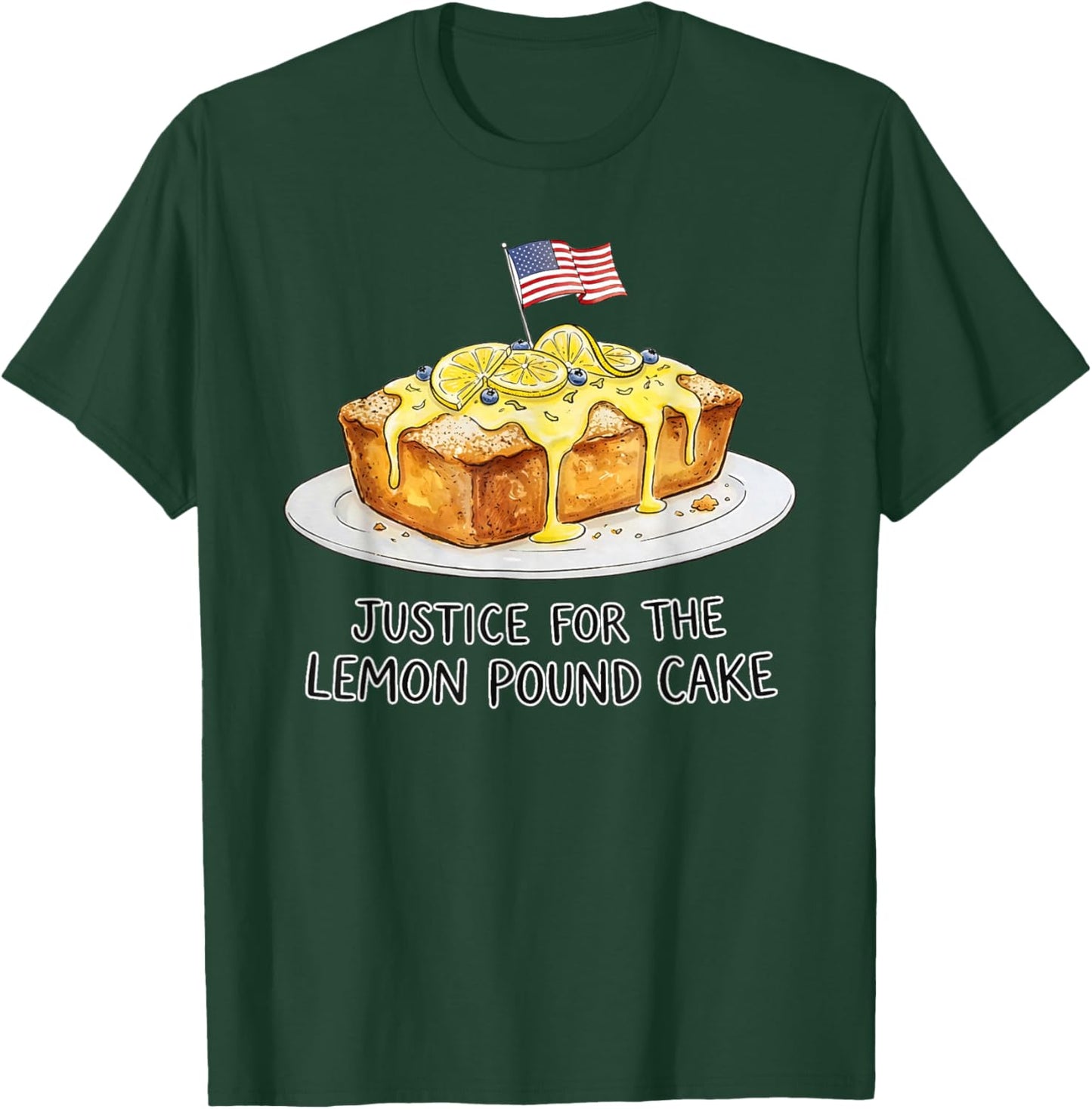 V2 Lemon Pound Cake Justice for Afroma Funny Men Women Youth T-Shirt - T-Shirt | Forest