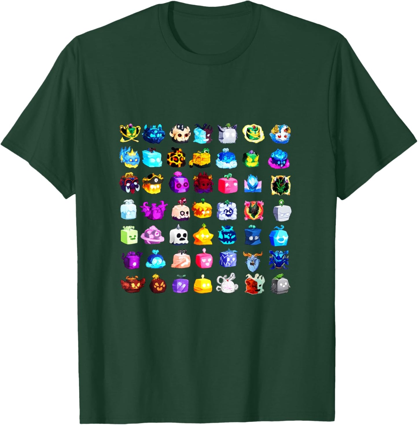 Blox Fruits All Fruits T-Shirt - T-Shirt | Forest